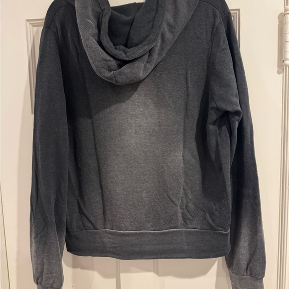 Aviator Nation Charcoal Hoodie with Light Stripes - Picture 5 of 5